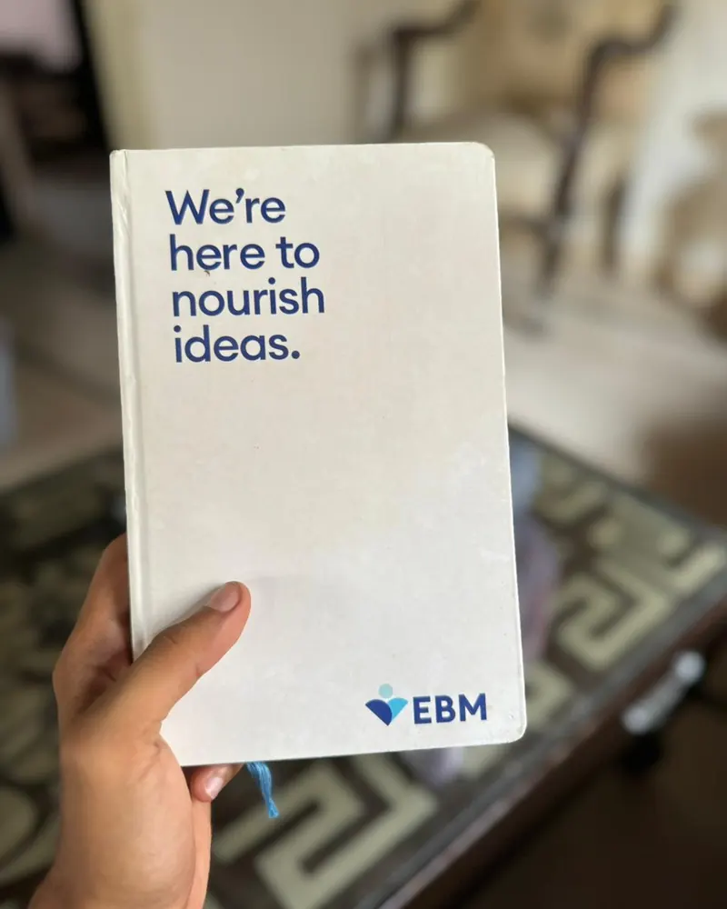 Custom printed corporate notebook with embossed logo, made in Karachi