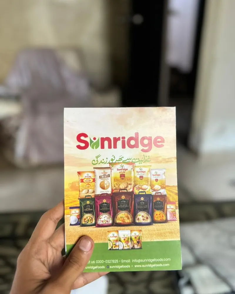 Sunridge product brochure, full-colour print